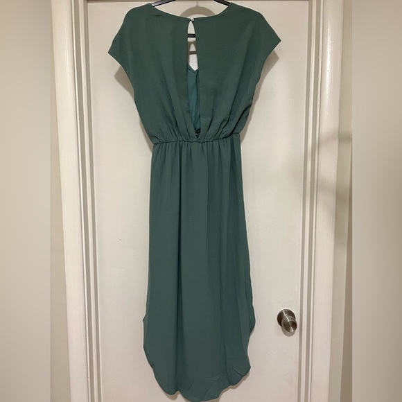 Fabrik Green Maxi Dress Small - Picture 2 of 4